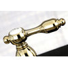 Kingston Brass Centerset Kitchen Faucet With Brass Sprayer, Polished Brass