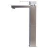 ALFI brand AB1129-BN Brushed Nickel Tall Square Single Lever Bathroom Faucet