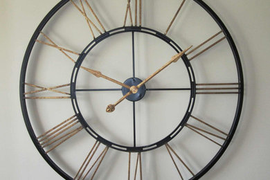 Clocks; Large Decorative Metal Wall Clocks