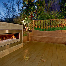 outdoor fireplace