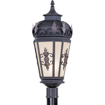 Berkshire Outdoor Post Lantern - Bronze, Medium