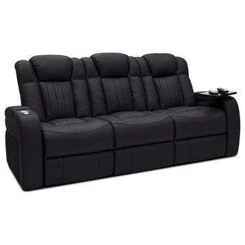 Seatcraft Cavalry Home Theater Seating, Black, Sofa