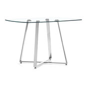 Lemon Drop Dining Table, Chrome