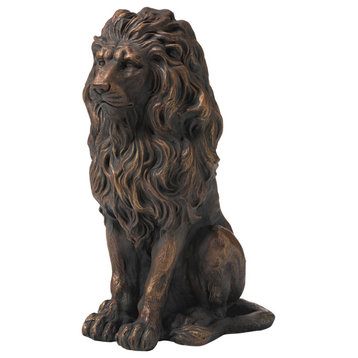 20.75"H MGO Guardian sitting Lion Statue