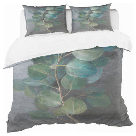 Fresh Leaves I Cottage Duvet Cover Set, Twin