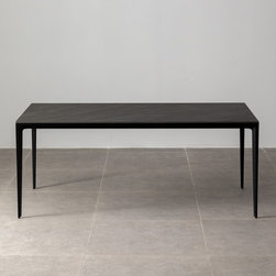 Minimalist Table &ndash; Innovation S - Black Sandstone / Black - Dining Tables