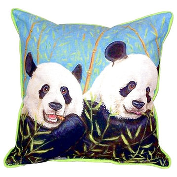 Pandas Extra Large Zippered Pillow 22x22