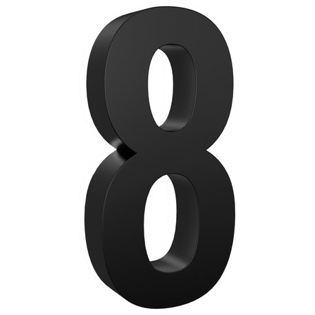 5 in Steel Backlit LED Floating Address Number, Up-Scale Modern Look LumaNumbers