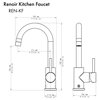ZLINE Renoir Kitchen Faucet in Brushed Nickel (REN-KF-BN)