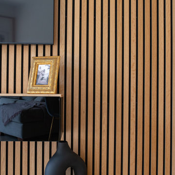 Arte y diseño en la base del salón