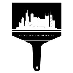 White Skyline Painting