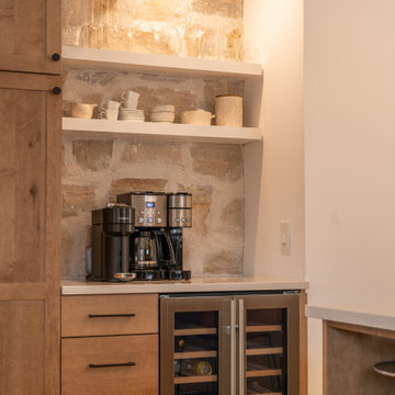 Warm, Earthy Main Level Remodel w/ Natural Wood and Stone Features