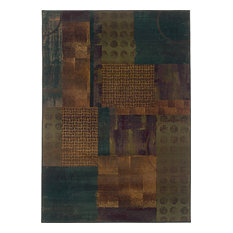 Oriental Weavers Kharma II 703X4 Blue/Green Area Rug 4' X 5' 9