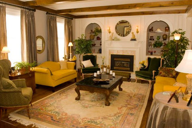 Living room - traditional living room idea in Other