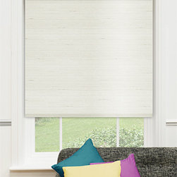 Blinds.com Premier Decorative Roller Shades in Villa Pearl - Window Treatments