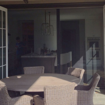 Recessed Centor with bifold glass door on a Buckhead Home