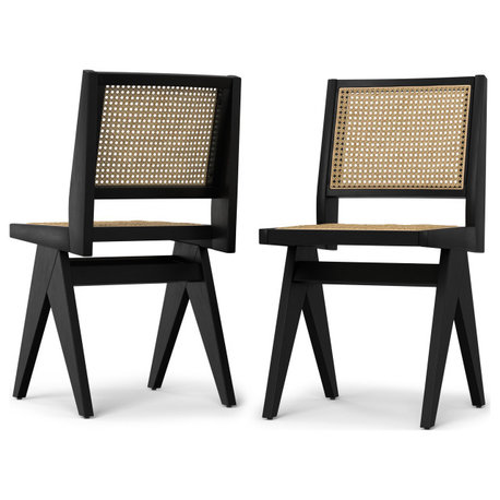 Regina Dining Chair (Set of 2) in Black