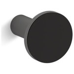 Kohler - Kohler Purist Cabinet Knob, Matte Black - The minimalist design of Purist faucets and accessories complements both traditional and contemporary decors. Crafted of premium metal for years of reliable use, this cabinet knob or drawer pull makes an elegant accent to your bathroom furniture, blending in beautifully with the Purist Collection.