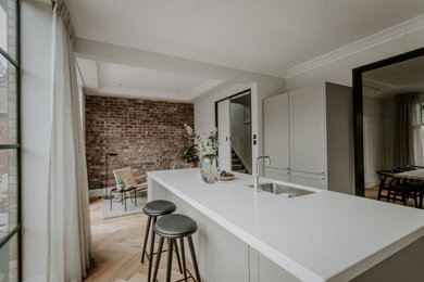 Inspiration for a scandinavian kitchen in Manchester.