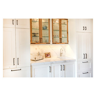 Edwards CO White Painted with French Oak Kitchen Remodel - Farmhouse ...