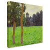 Claude Monet 'Deux Arbres Dans La Prairie' Canvas Art, 24"x24"