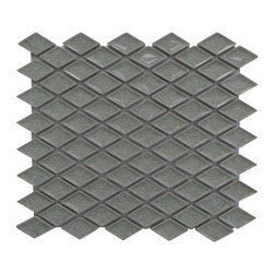 GL Stone Tile - Diamond Pattern Glossy Finished Mosaic Tile, Mint Green, 11 Sheets - Mosaic Tile