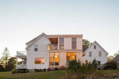 Contemporary exterior home idea in Portland Maine