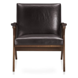 Crate&Barrel - Cavett Leather Chair (Libby) - Hanging Chairs