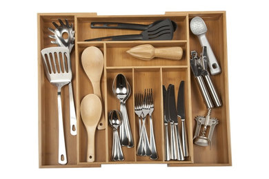 Core Bamboo Expandable Flatware Tray