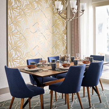 York Wallpaper in a Contemporary Modern Kitchen