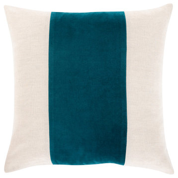 Moza MZA-003 Pillow Cover, Teal, 22"x22", Pillow Cover Only