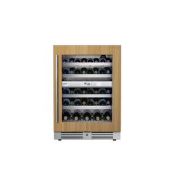 Landmark 24 Inch Wide 37 Bottle Dual Zone Wine Cooler with Alternating (Blue, Wh - Beer And Wine Refrigerators