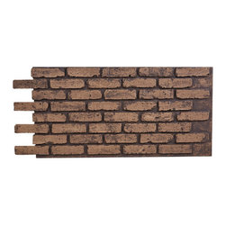 173-CHICAGO BRICK WALL PANEL - 24"H - Wall Panels