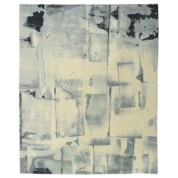New Monochrome Abstract Rug, 08'01 x 09'11