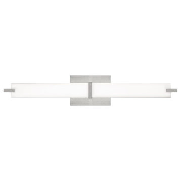 Tech Lighting Metro Bath Light, White Glass/Nickel LED927 700BCMETS-LED927
