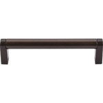 Top Knobs - Pennington Bar Pull 5 1/16" (c-c) - Oil Rubbed Bronze - Length - 5 7/16", Width - 1/2", Projection - 1 3/8", Center to Center - 5 1/16", Base Diameter - W 1/2" x L 3/8"
