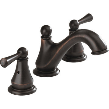 Delta Haywood Two Handle Widespread Bathroom Faucet, Venetian Bronze, 35999LF-RB