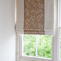 Roman blinds with central patterned border - Roman Blinds