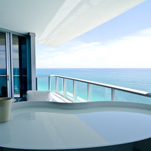 over looking balcony