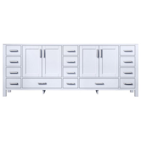 Lexora Home Jacques 84" Vanity Cabinet in White