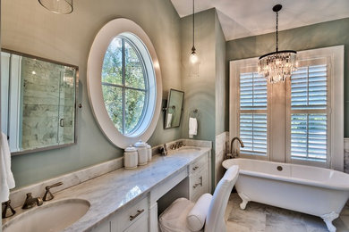 Example of a beach style bathroom design in Miami