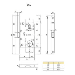 Mediana Evolution Lock For Internal Doors By AGB - Home Improvement