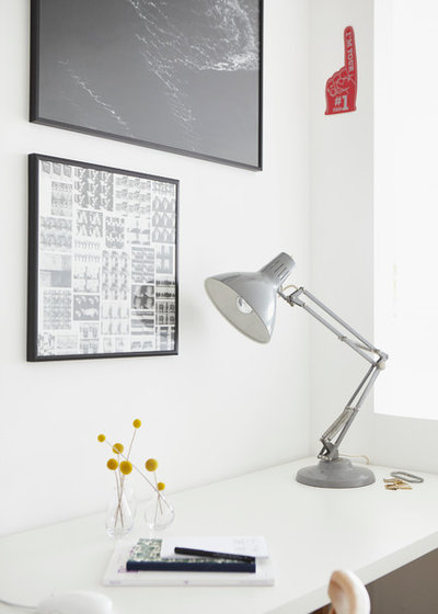 Scandinavian Home Office & Library by Kristy Noble Photography