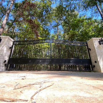 Custom Fabricated Decorative Iron Estate Gate