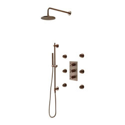 L&uuml;nen Oil Rubbed Bronze Shower Set - Showerheads And Body Sprays