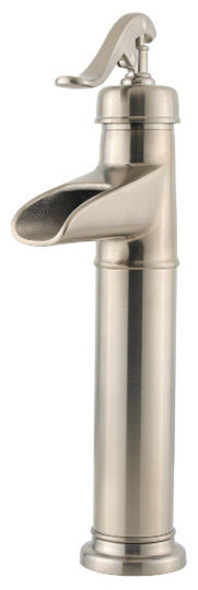 Bohr Nickel 14.25" Round Vessel Bath Sink with Ashfield Vessel Faucet Kit
