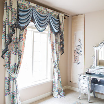Valance curtains with swags and tails by celuce.com