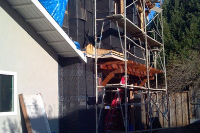 Exterior Lath W/ Redwood