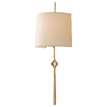 Modern Cloth Wall Lamp, American Style, Gold, Cool Light