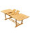 94" Masc Double Extension Rectangle Dining Outdoor Teak Table